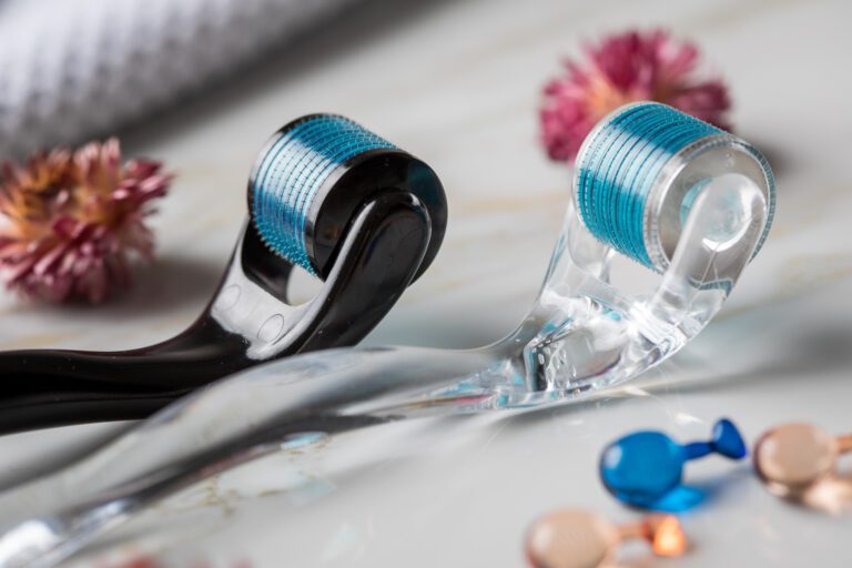 What Is The Best Derma Roller Size For Hair Regrowth? 5 two derma rollers side by side