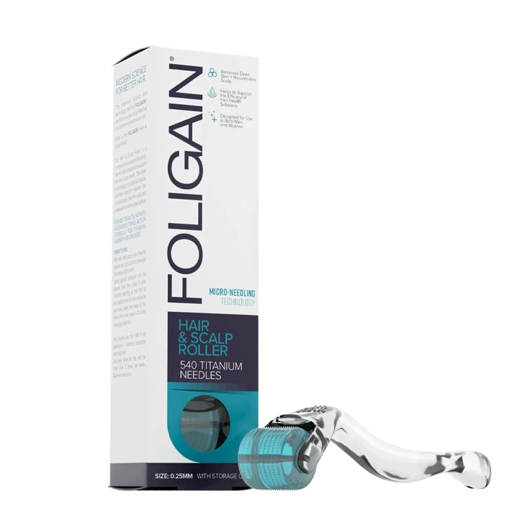 9 Melhores rolos Derma para crescimento do cabelo (2024) 8 foligain derma para cabelo e couro cabeludo